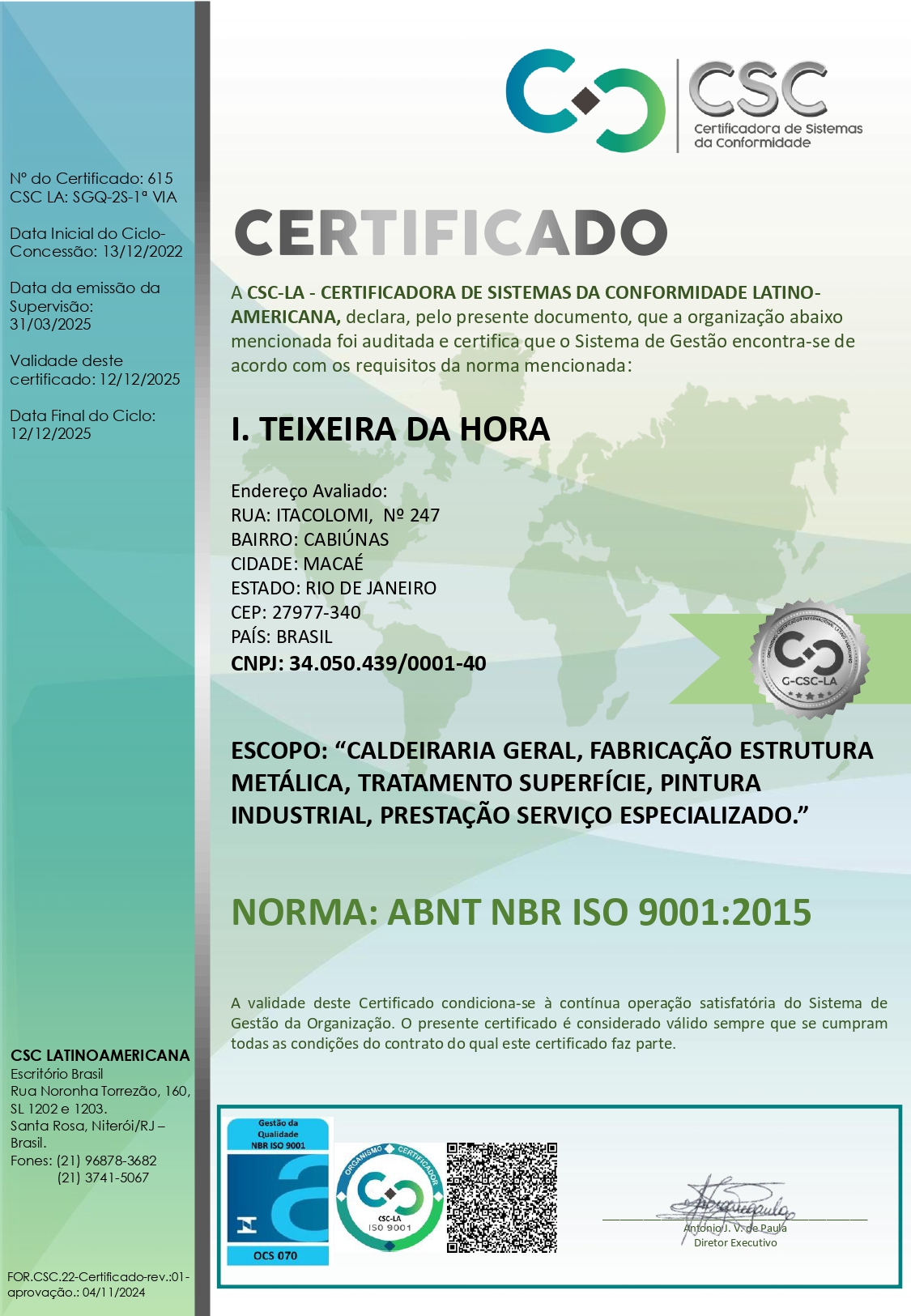 Certificado ISO